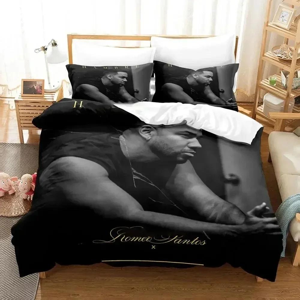 Постельное белье с изображением певца Romeo Santos для спальни, мягкие современные покрывала, удобное детское пододеяльник, чехол для одеяла и наволочка
