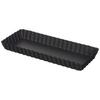 Tiger Crown Black Separate Tart Pan, Rectangular, Steel with Silicone Coating, Removable Bottom, 99 X 247 X 23mm, 5099