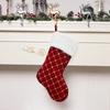 Hanging Christmas Gift Socks Pendant Xmas Gift Bag Candy Bag Christmas Stocking  Christmas Decor
