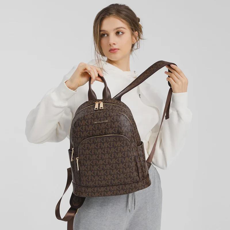 MK F Женский рюкзак большой вместимости с принтом весна/лето 2023 года с защитой от кражи