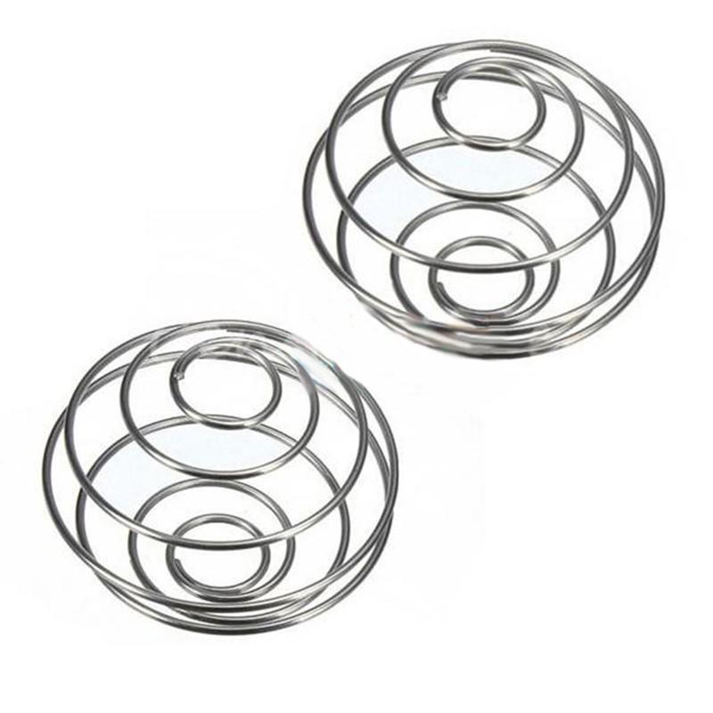 Stainless Blender Mixing Ball Shaker Bottle Cup Wire Whisk Protein Mixer 2Pcs