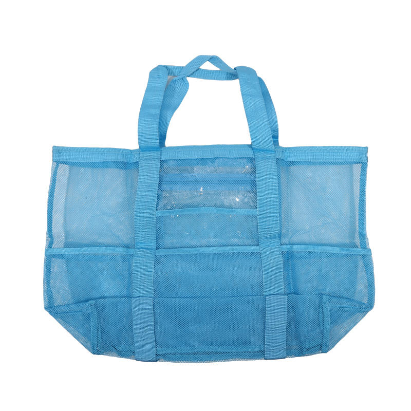 Пляжные сумки для женщин, летние, для путешествий, сетчатая сумка-тоут с большим внутренним карманом, песозащитная, плетеная, на плечо, ручная сумка