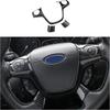 3PCS Carbon Fiber Steering Wheel Cover Fit For Ford Focus Escape Kuga C-Max