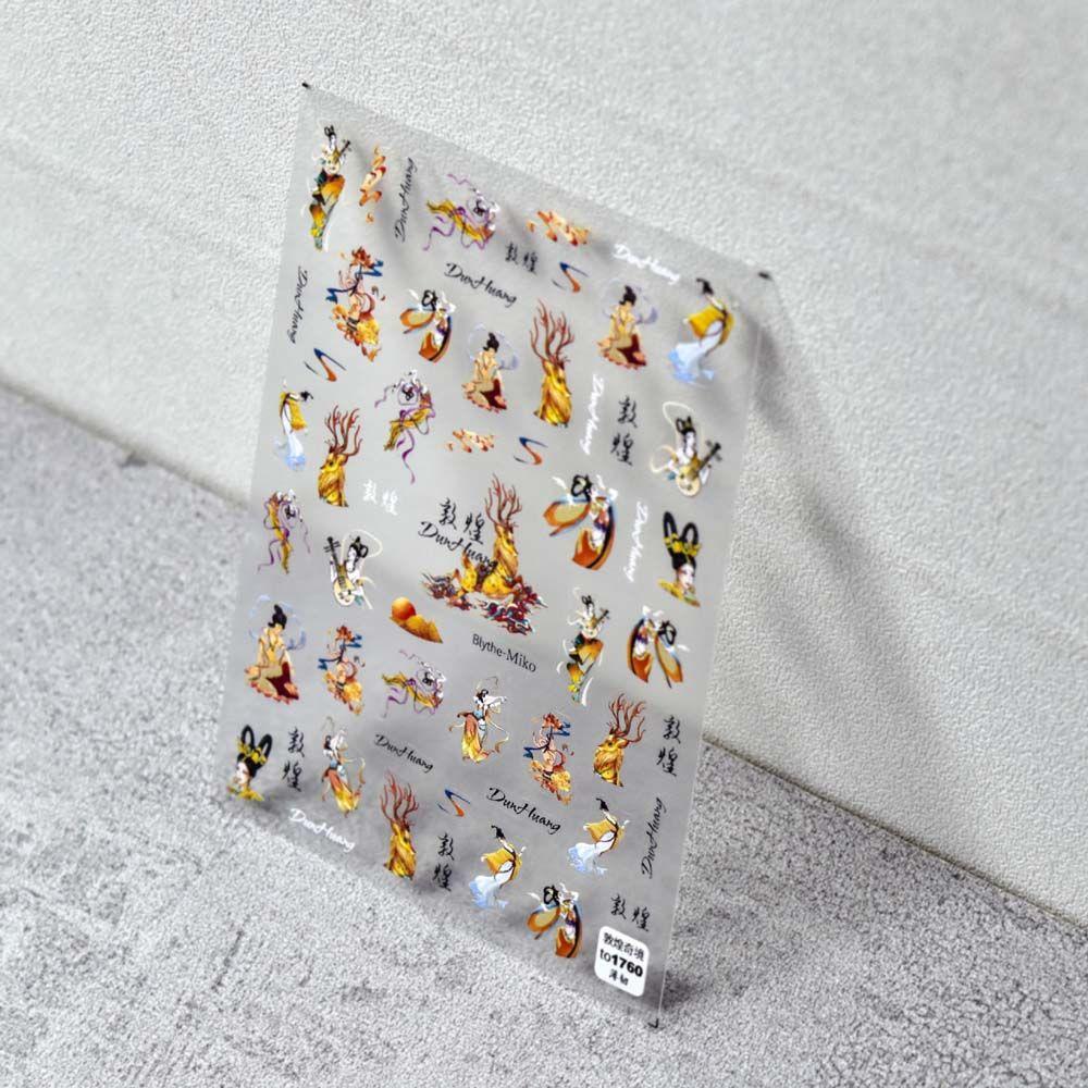 Ultra Thin 5D Engraved Nail Sticker Nail Polish Sticker DIY Nail Art Decoration 3D Nail Art Sticker