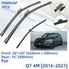 3 шт. для Q7 4M 2016-2021 26 "20" 16 "передние и задние щетки стеклоочистителя лобовое стекло резак для окон аксессуары 2016 2017 2018 2019 2020 2021