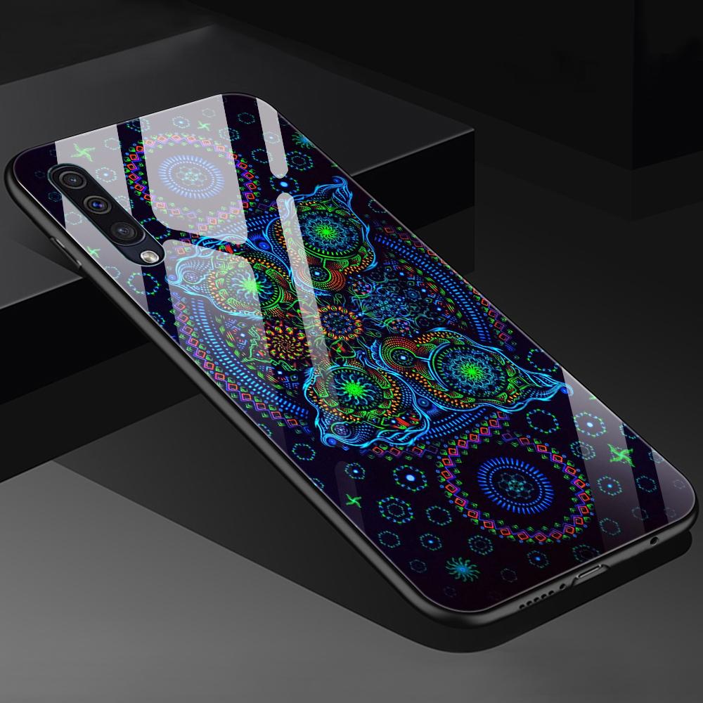 Чехол Carcasa с кельтским цветком для Samsung Galaxy A52 A70 A71 A73 A53 A13 5g A03 A72 A22 A21s A03 Core A42, крышка из закаленного стекла