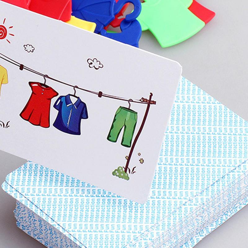 Многопользовательская висячая одежда, конкурс, игрушки для раннего образования, Монтессори, логическое обучение, соответствующее обучение, интерактивная настольная игра