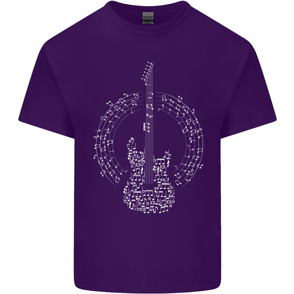 Guitar Notes Electric Guitarist Player Rock Unisexs Light Cotton TShirt