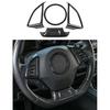 4pcs Steering Wheel Decoration Cover Trim for Chevrolet Camaro 17+ Carbon Fiber