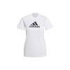 Logo Print Crew Neck Short Sleeve T-Shirt Women Tops White GL3821