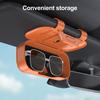 Car Visor Clip-On Storage Eyewear Case with Box Sun Visor Push-Open Cover Dustproof