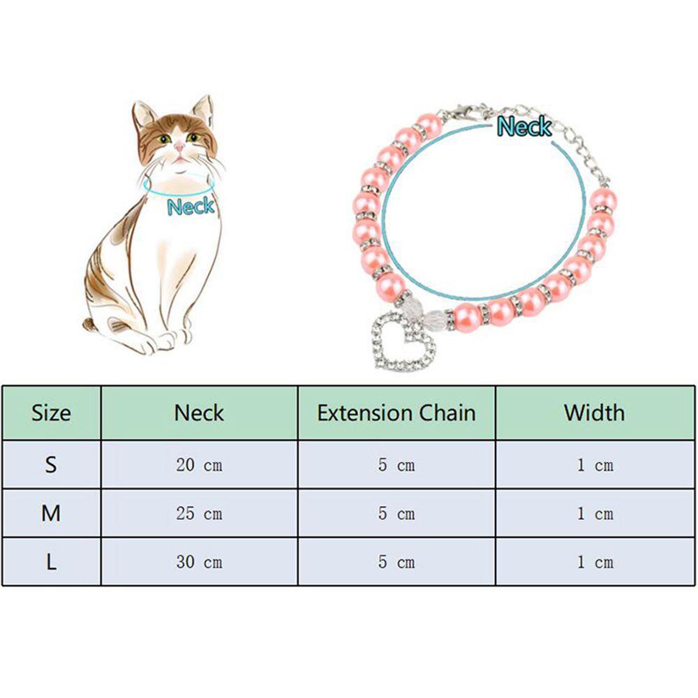 Elegant Pearl Necklace Cat and Dog Jewelry Pet Accessories Pendants Necklaces Collar Pet Collar