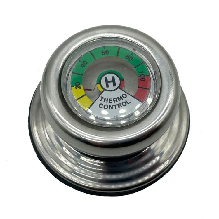 Ручка для крышки из нержавеющей стали со встроенными термометрами, термостойкая конструкция, быстрая сборка для кастрюли