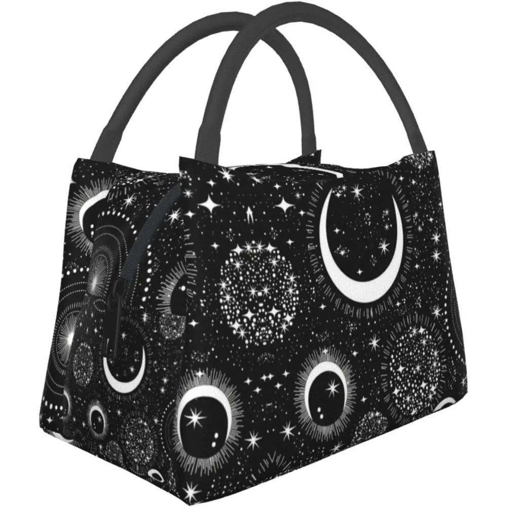 Goth Gothic Bats Lunch Box for Women Men Portable Lunch Bag Tote Bag Reusable Snack Bag for Work Picnic Camping One Size