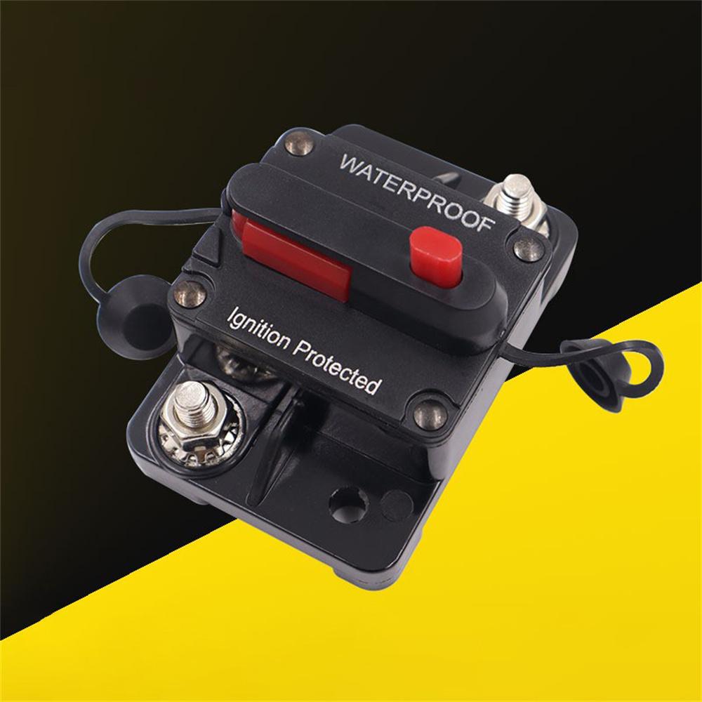 50 Amp In-Line 12V-48V DC Circuit Breaker For Car RV Audio Video Overload Fuse