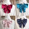 Solid Color JK Ties Fashion Oversized Swallowtail Bowknot  For Women College Girls