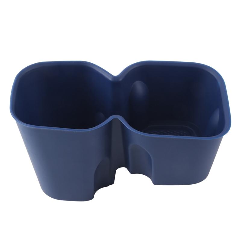 Navy Blue Car Water Cup Holder Storage Box Anti-Slip Fixed Beverage Holder For BYD Dolphin Mini / For BYD Seagull Replacement