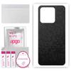 Apgo Protective Skin Sticker for the Back Compatible with Xiaomi Redmi 10A, Wrap Film, Foil, Vinyl - Pattern Black Honeycomb