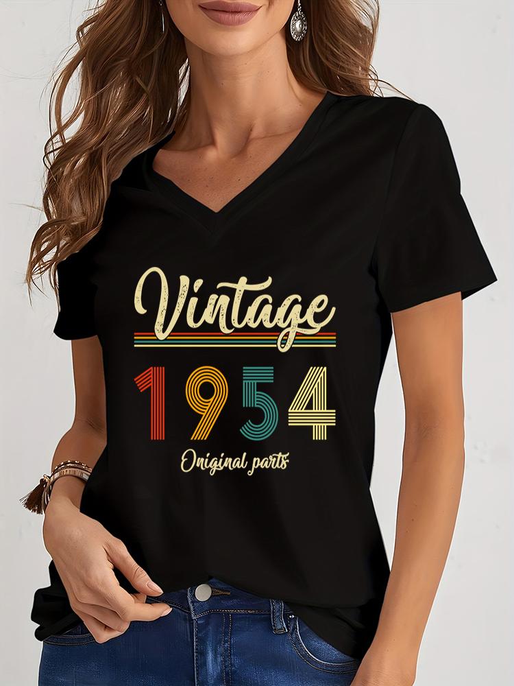 Unisexs Retro Shirts Graphic 1950 To 1959 Original Parts 1955 Design Fashion Trend Tee Vneck Y2k Shirts Aesthetics T Female