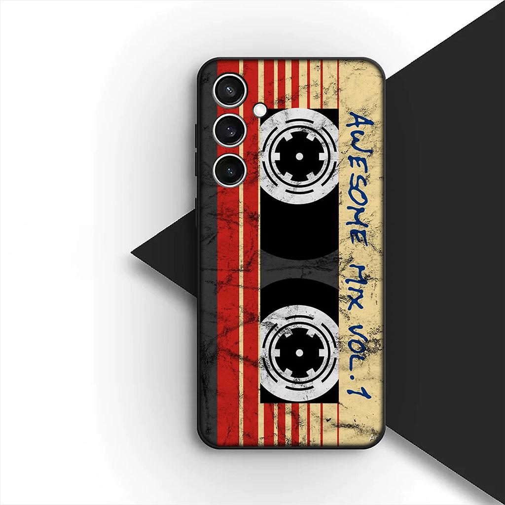 Phone Cover for Samsung Galaxy S22 S21 S20 FE Ultra Plus A07 A17 A15 A16 A25 A57 A37 Case Retro Camera Vintage Cassette Tape