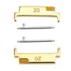 1 Pair Metal Material Watch Band Adapter Black Color Band Connection Adapter  Damaged Connectors
