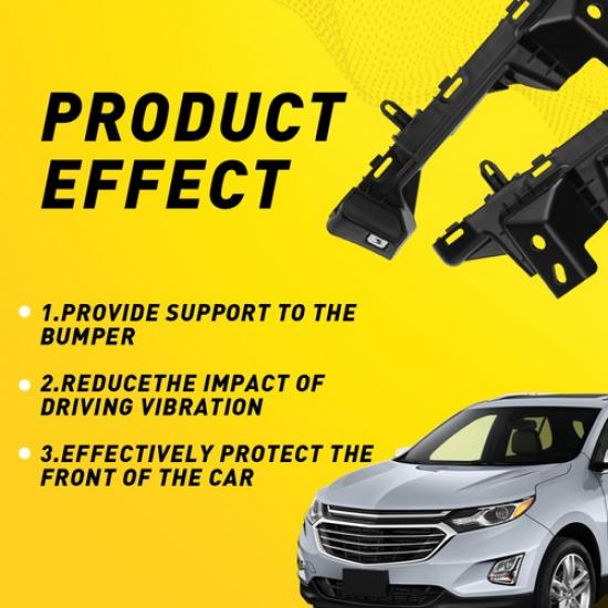 Set Bumper Of 2 Bracket Retainer For 2018- Equinox Chevrolet Left Right Side