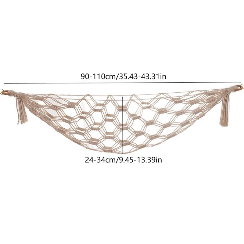 Boho Stuffed Animal Storage Net Stuffed Net or Hammock for Small Stuffed Animals or Plushies Plush Toy Storage Holder