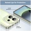 For Xiaomi Redmi Note 14 4G (164.84mm) Case TPU Acrylic Clear Phone Cover with Tempered Glass Film