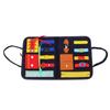 Toddler Busy Board Intelligence Development Color Cognition Pocket Zipper Sensory Board for Fine