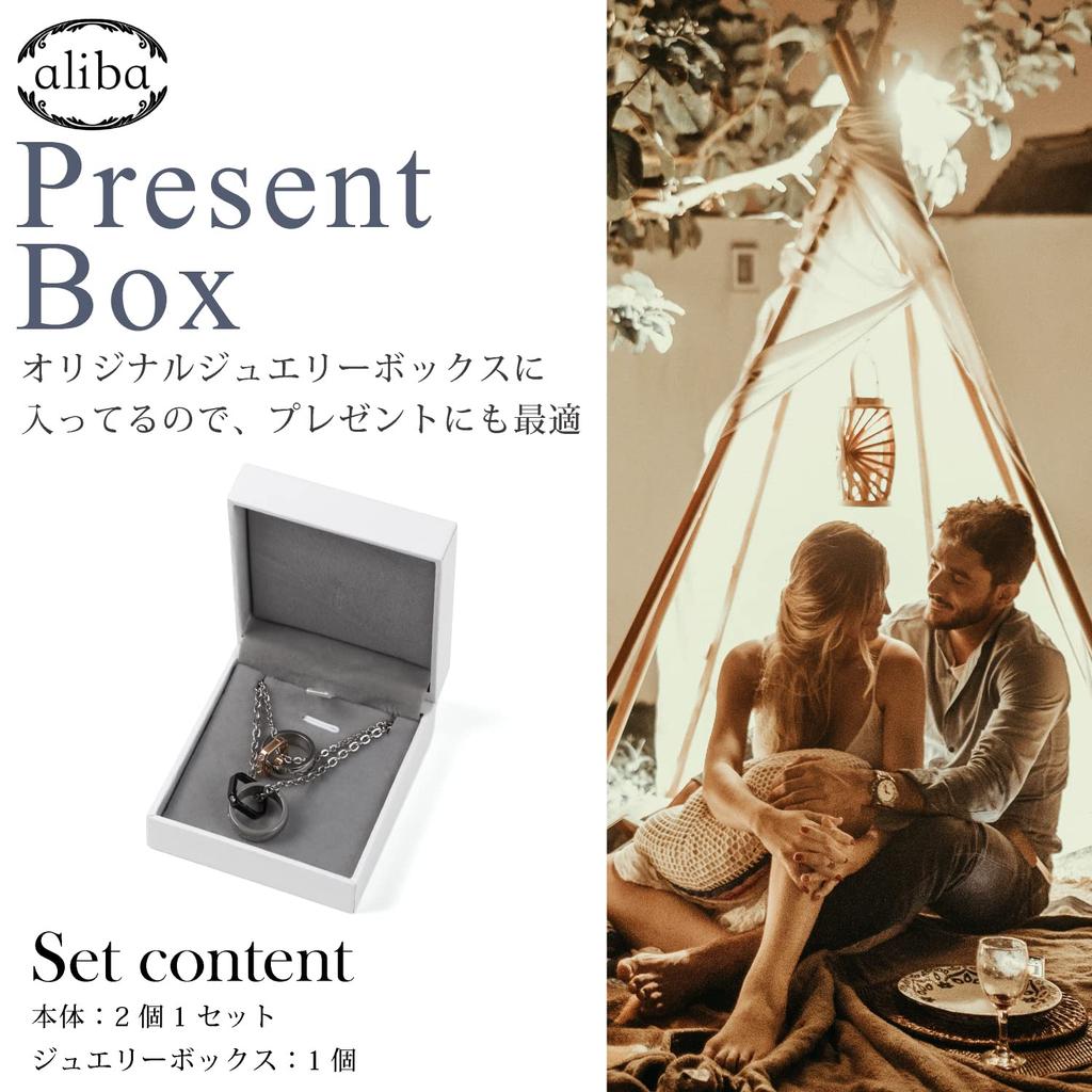 Pair Necklace Surgical Stainless Steel Pendant Metal Allergy Friendly 5A Zirconia [aliba]