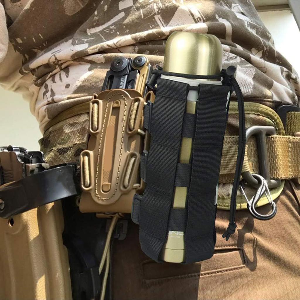 Сумка-держатель для бутылки с водой на пояс из нейлона, тактические чехлы для бутылок с водой, переноски для бутылок с водой для кемпинга, пешего туризма, путешествий