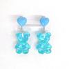 Метеор APAC миниатюрные серьги-медведи Синий Размер: приблизительно. W2 D1 H4 Q1042