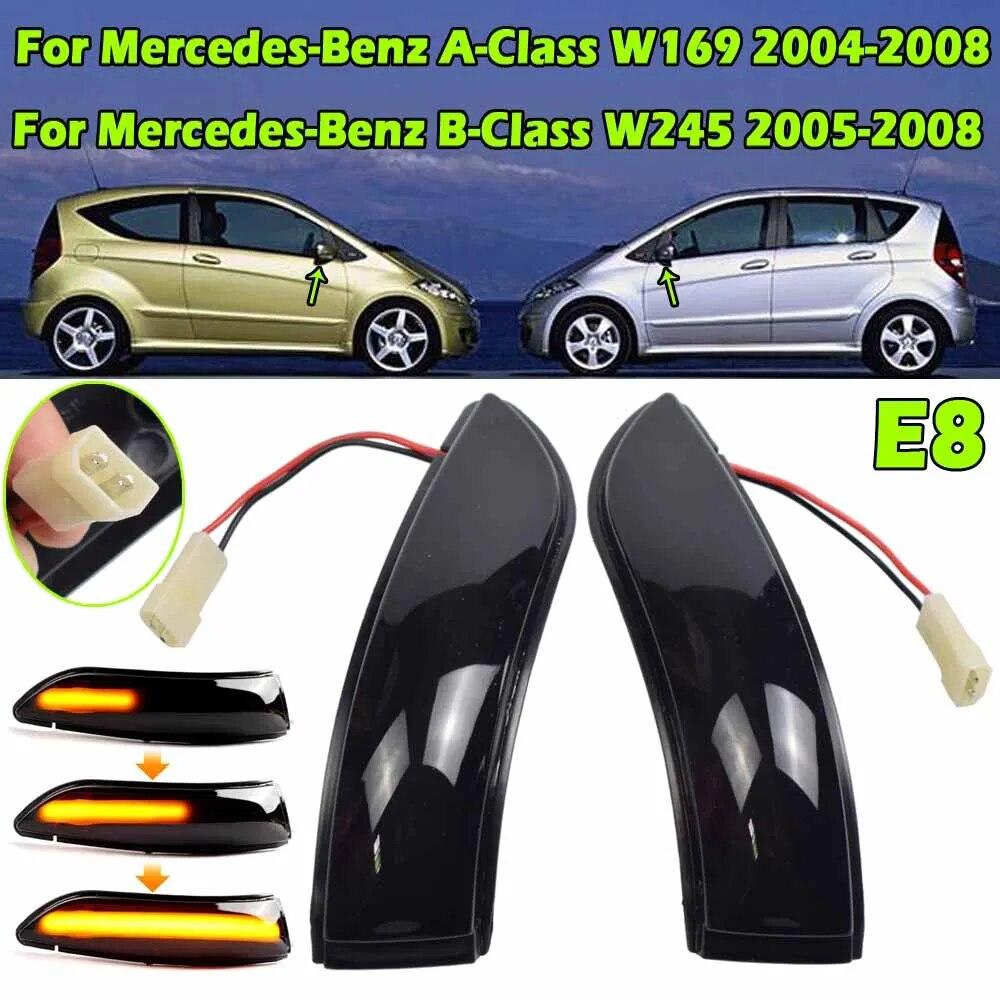 Динамический поворотник, светодиодный для Mercedes Benz AB Class W169 W245 A180 A200 B180 B200 2004-2008, зеркало со стрелкой 1698201121