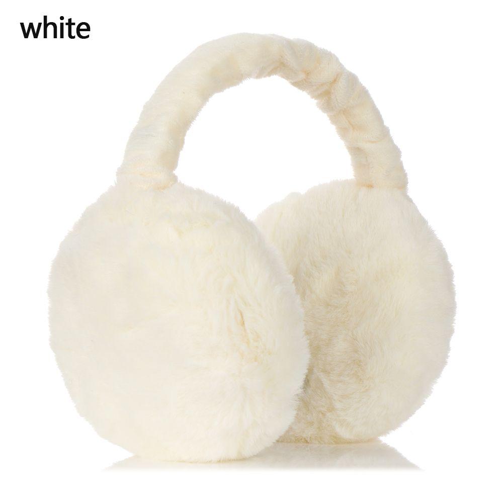 Adjustable Foldable Autumn And Winter Solid Color Women Earmuffs Ear Cover Earflaps