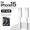 PD 60W Fast Charger 6A USB C To Type C Cable For Apple iPhone 15/16 Pro MAX Quick Charging For Samsung S24 Xiaomi Cable