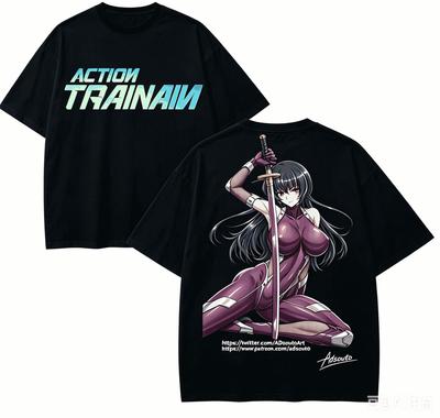 Action Taiunisexin Anime Lover TShirt Harajuku Cotton NewModel High Street Fashion Unisex Oversized High Quality Hot Product Soft