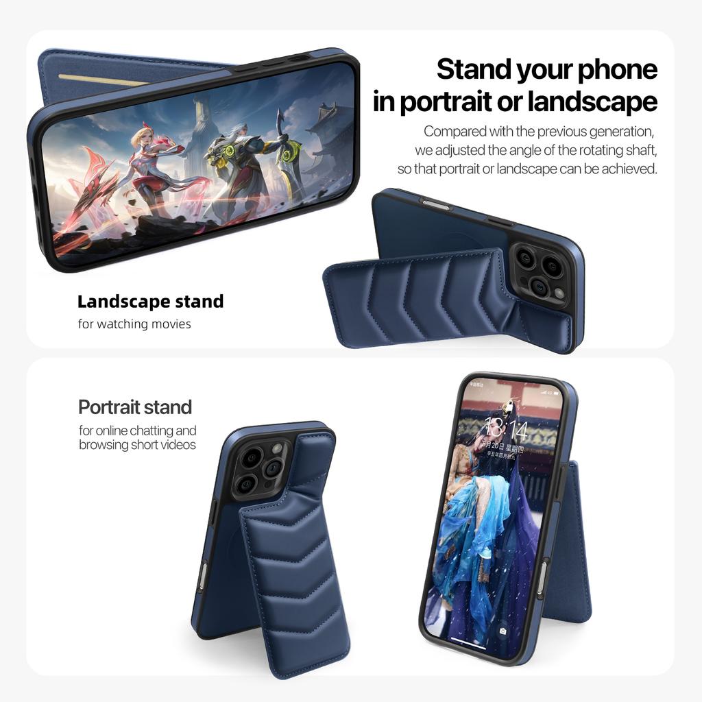 Кожаный чехол-кошелек для iPhone 16 Promax 15 Pro Max 14 Plus 13 12 11 держатель для карт MagSafe магнитный защитный чехол для зарядки
