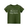 Christmas Day Toddler Girl Boy T-Shirts Kids Top Boys And Girls Printed Short Sleeved T-shirt