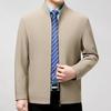 Men's Middle-aged Men's Jacket Spring Lapel Middle-aged Dad Civil Servant Executive Business Casual Jacket