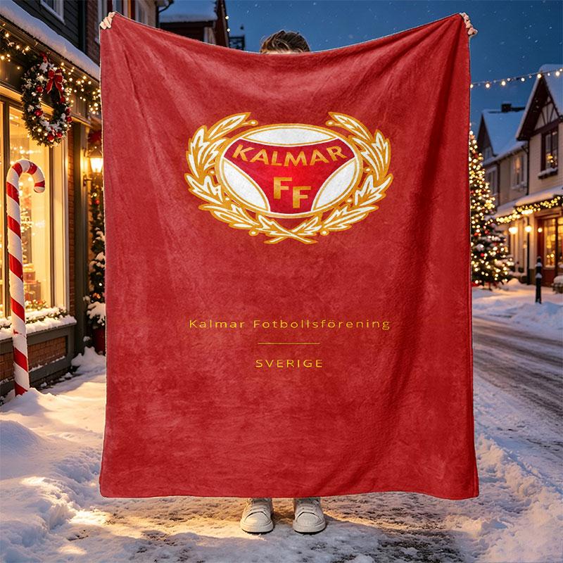 Kalmar FF Pattern Blanket for Home Decoration, Bed, Sofa, Car Travel, Camping, Suitable for All Seasons, Birthday Christmas Gift