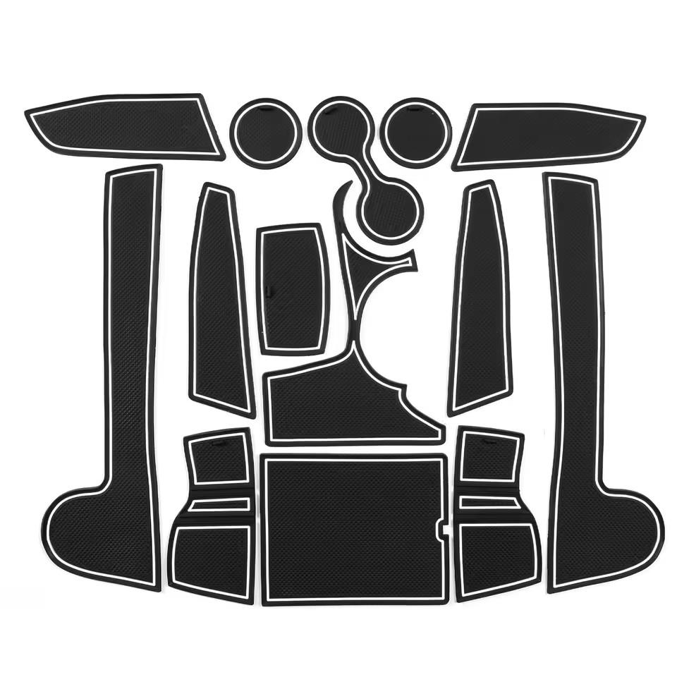 Для Kia Sportage NQ5 2025- 2025 Противоскользящий коврик в слот ворот и подстаканник(Только европейская версия AT)  Нескользящий коврик Аксессуары для салона автомобиля