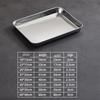 Многофункциональный прямоугольный сервировочный поднос из нержавеющей стали
