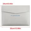 Water Resistant PU Leather Folder Document Organiser Storage Case Closure 100 Sheets Capacity For School Office