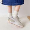 Новые молочно-белые длинные носки для женщин. Модные однотонные хлопковые носки средней длины с двойным ворсом.