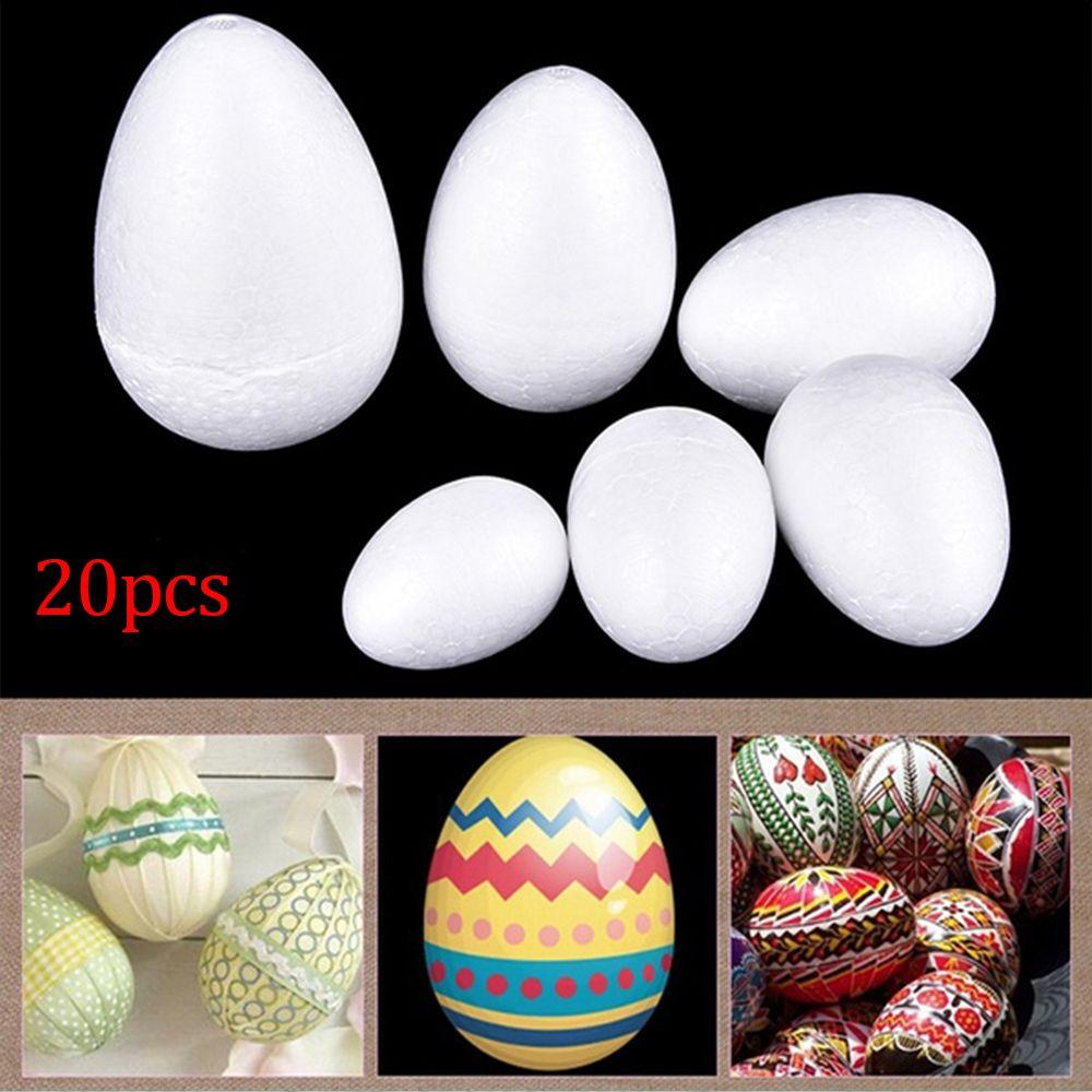 Gifts Kids Favors Wedding Decor Oval Tools DIY Painting White Craft Balls Drop Shape Foam Flower