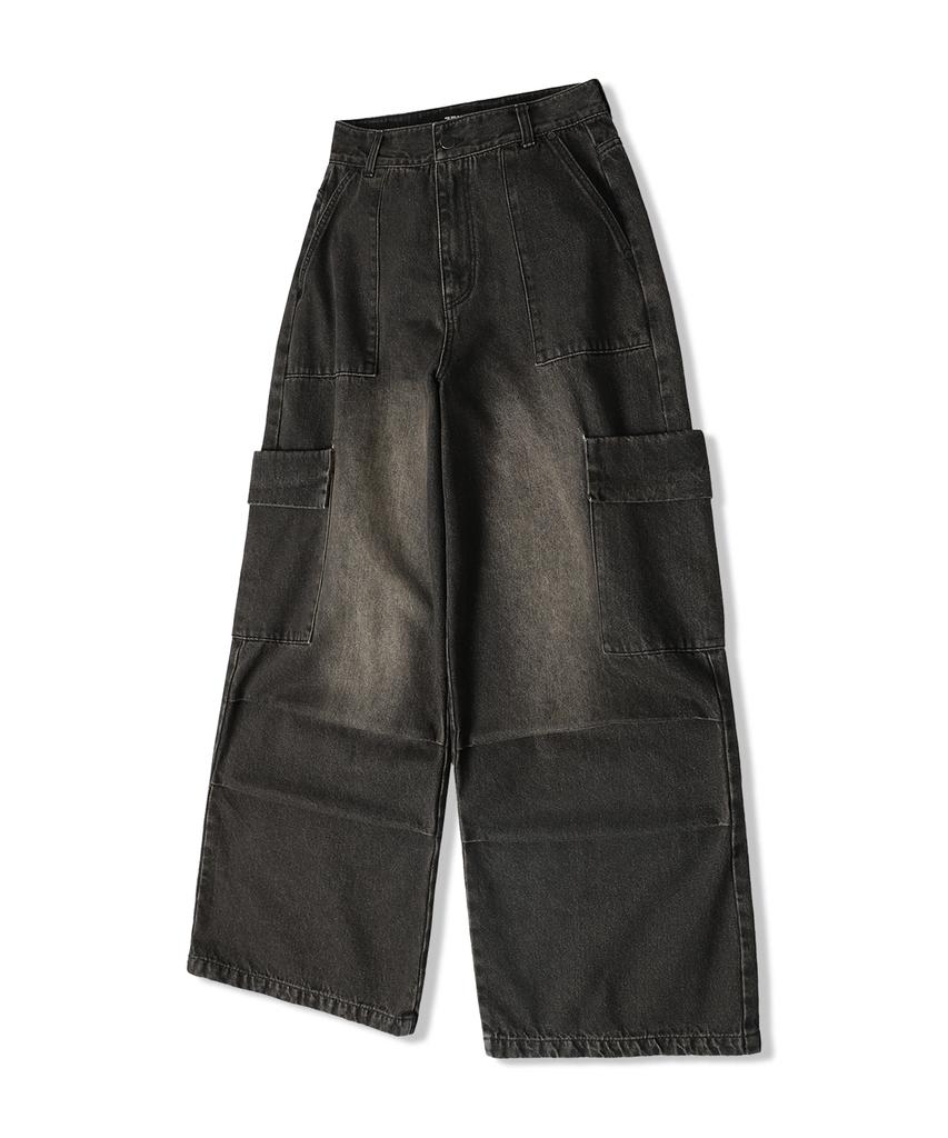 ZENDUST Var Pocket Wide Denim Pants Indigo