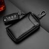 Genuine Leather KeyChain Unisex Key Bag Multifunction Organizer Wallet Holder Smart Housekeeper Car Small Key Case Zipper Keys Pouch AVE