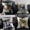 Акварельный Чехол для подушки с домашним питомцем, Софт плюшевая ткань, Двусторонняя печать, Декоративный, Подарок для дома, Гостиная, Наволочка