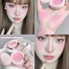 8 Color Korean Blush Air Cushion Cheek Contour Pink Makeup Palette with Applicator Puff Facial Waterproof Blusher Tint Mud Cream