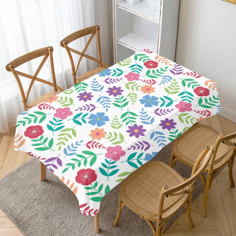 Современная скатерть с принтом подсолнечника, пылезащитная прямоугольная скатерть, украшение для домашнего обеденного чайного стола